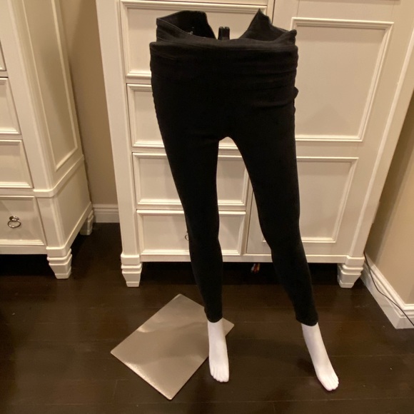 BEBE Back Zip Tuxedo Skinny Pants-00 - Picture 5 of 7